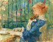 Берта Моризо - Чай. Портрет Пол Гобиллард, племянница художника 1882