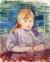 Берта Моризо - Маленькая девочка в фиолетовом 1883