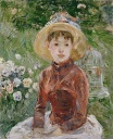 Берта Моризо - Молодая девушка в траве. Мадемуазель Изабель Ламберт 1885