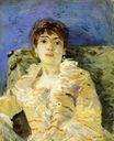 Берта Моризо - Девушка на диване 1885