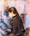 Берта Моризо - Поль Гобиллард, рисует 1886
