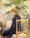 Берта Моризо - Девушка с собакой 1886