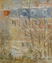 Берта Моризо - Дома под снегом 1886