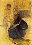 Берта Моризо - Автопортрет с Джули, этюд 1887
