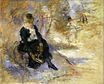 Берта Моризо - Молодая женщина, надевающая коньки 1888