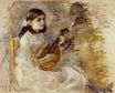 Берта Моризо - Девочка, играющая на мандолине 1890