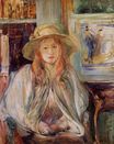 Берта Моризо - Девушка в соломенной шляпе 1892