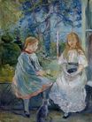 Берта Моризо - Маленькие девочки в окне. Жанна и Эдма Бодо 1892
