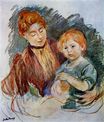 Берта Моризо - Женщина и ребенок 1894