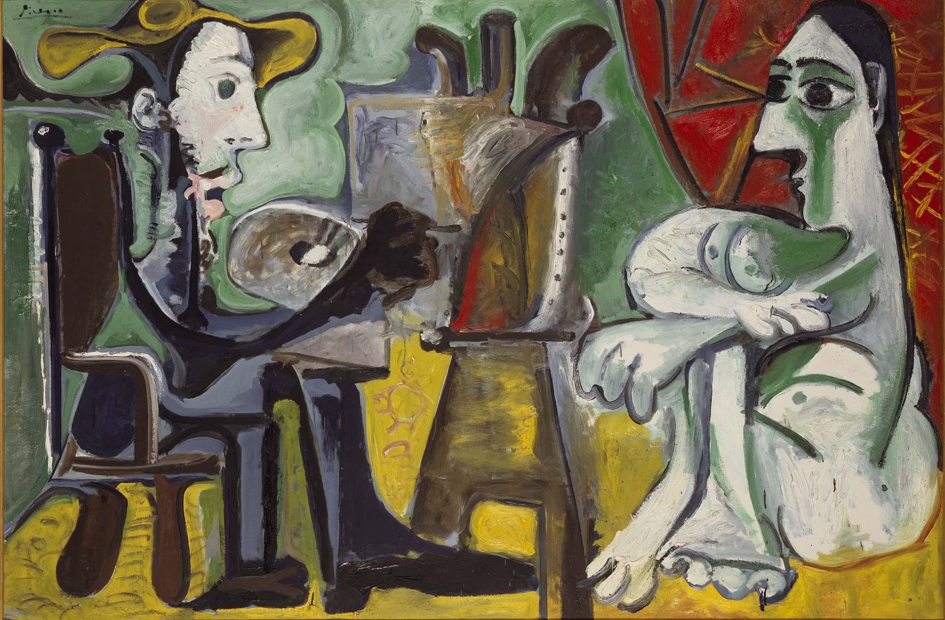 Пабло Пикассо - Художник и его модель 1963 | Поздние работы, Сюрреализм,  Постимпрессионизм | ArtsViewer.com
