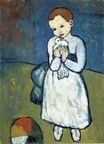 Пабло Пикассо - Ребенок с голубем 1901