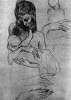 Пабло Пикассо - Мадонна с ребенком, этюд 1904