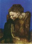 Пабло Пикассо - Женщина с вороном 1904