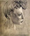 Пабло Пикассо - Профиль женщины 1905