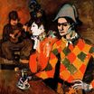 At Lapin Agile. Harlequin with Glass 1905