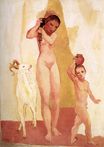 Пабло Пикассо - Девочка и коза 1906