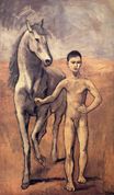 Пабло Пикассо - Мальчик, ведущий лошадь 1906