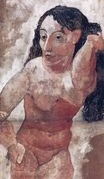 Пабло Пикассо - Женщина с расческой 1906