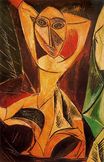 Пабло Пикассо - Обнаженная с поднятыми руками. Авиньонские девицы 1907