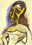 Пабло Пикассо - Женщина обнаженная. Этюд 1907