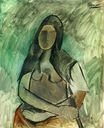 Пабло Пикассо - Сидящая женщина 1909