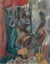 Woman with mandolin 1909