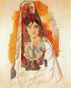 Женщина в испанском платье 1917