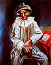 Pierrot with a mask 1918