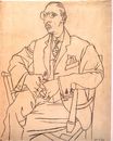 Пабло Пикассо - Портрет Игоря Стравинского 1920
