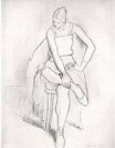 Сидящая женщина. Ольга 1920