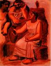 Пабло Пикассо - Три женщины у источника, этюд 1921