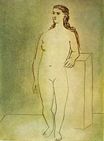 Standing female nude 1923