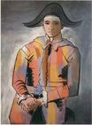 Harlequin with his hands crossed. Jacinto Salvado 1923