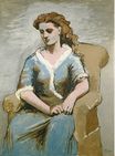 Woman seated in an armchair 1923