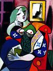 Пабло Пикассо - Женщина с книгой 1932