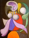 Пабло Пикассо - Женщина с цветком 1932
