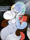 Пабло Пикассо - Обнаженная женщина сидит в красном кресле 1932