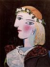 Пабло Пикассо - Портрет Марии-Терезы Вальтер с венком 1937