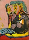Пабло Пикассо - Женщина наклонившись 1937