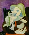 Пабло Пикассо - Мать и ребенок. Мари-Терез и Майя 1938