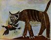 Пабло Пикассо - Кошка, схватившая птицу 1939