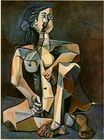 Пабло Пикассо - Сидящая женщина 1953