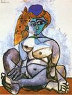 Nude woman with turkish bonnet 1955