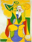 Пабло Пикассо - Женщина, сидящая в кресле 1962