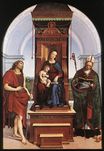 Рафаэль Санти - Мадонна с младенцем, Иоанн Креститель и Святой Николай в Бари 1505