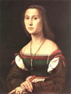 Рафаэль Санти - Портрет молодой женщины. La Muta 1507