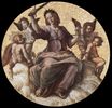 Рафаэль Санти - Станца делла Сеньятура. Роспись потолка. Правосудие 1509-1511