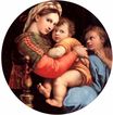 Рафаэль Санти - Мадонна с Младенцем и маленьким Иоанном Крестителем 1514-1515