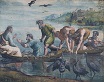 Рафаэль Санти - Чудесный улов; cartoon for the Sistine Chapel 1515