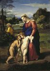 Рафаэль Санти - Святой Отец встречает младенца Иоанна Крестителя. Мадонна дель Пасседжио 1516